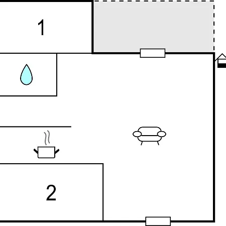 Two-bedroom In Apartment *